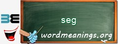 WordMeaning blackboard for seg